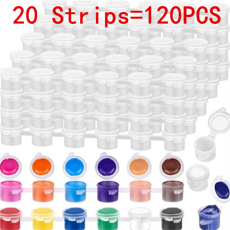 Art And Craft With Paint - 10/20 ストリップ 2ML 3ML 5ML 空のペイントポット