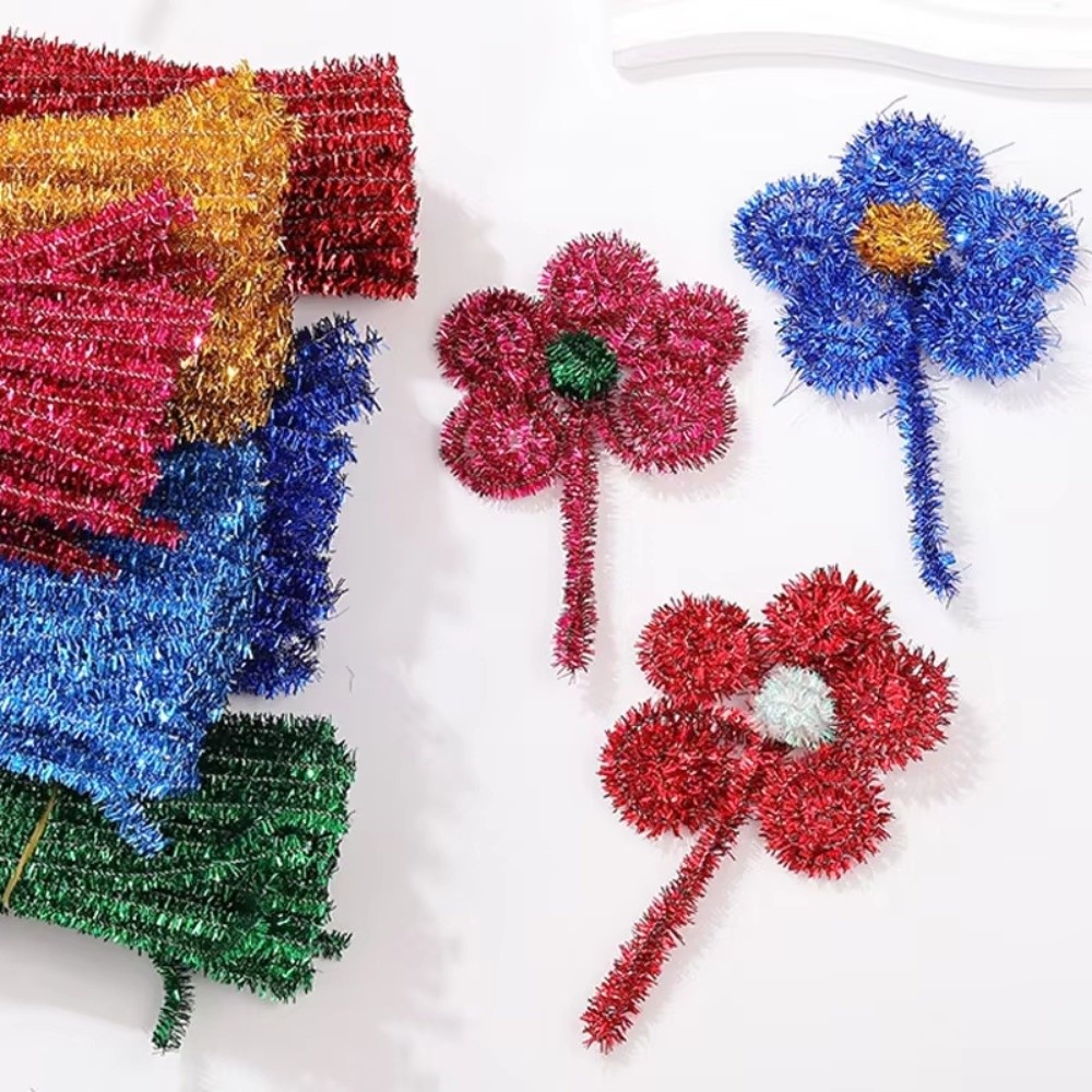 100本入り 新品 30cm グリッターシェニールステム ツ - Art Craft Adult のレビューと価格