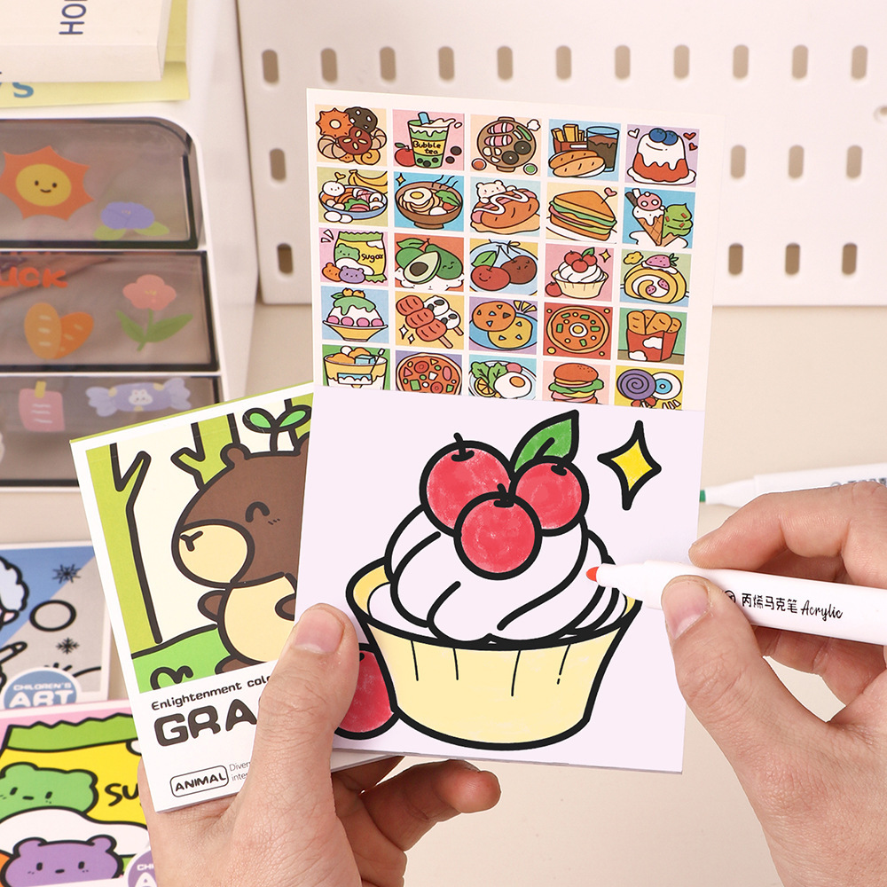 漫画ハンディぬりえブック 25 枚ミニ水彩ぬりえブックノート - Art Craft Books のレビューと価格