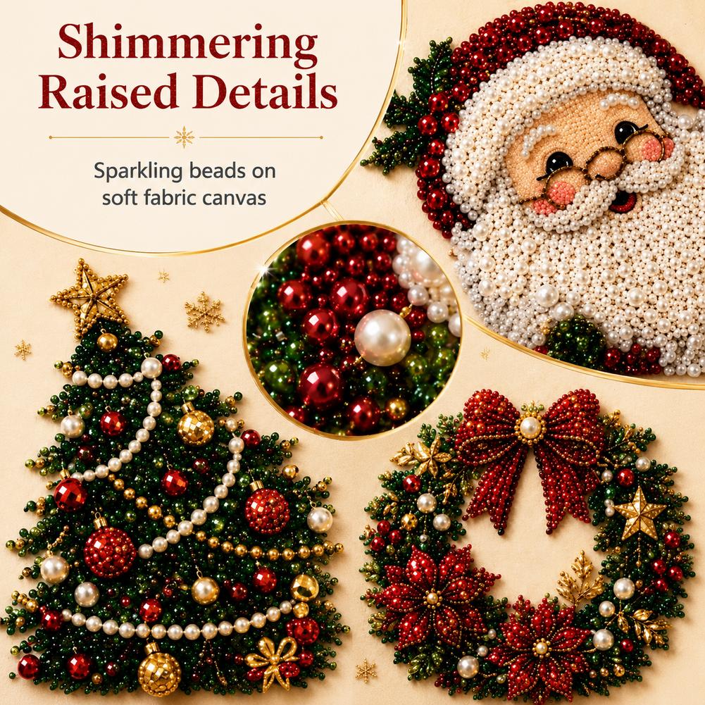 クリスマス サンタクロース パールアート DIYキット 額入 - Art Craft Adult のレビューと価格