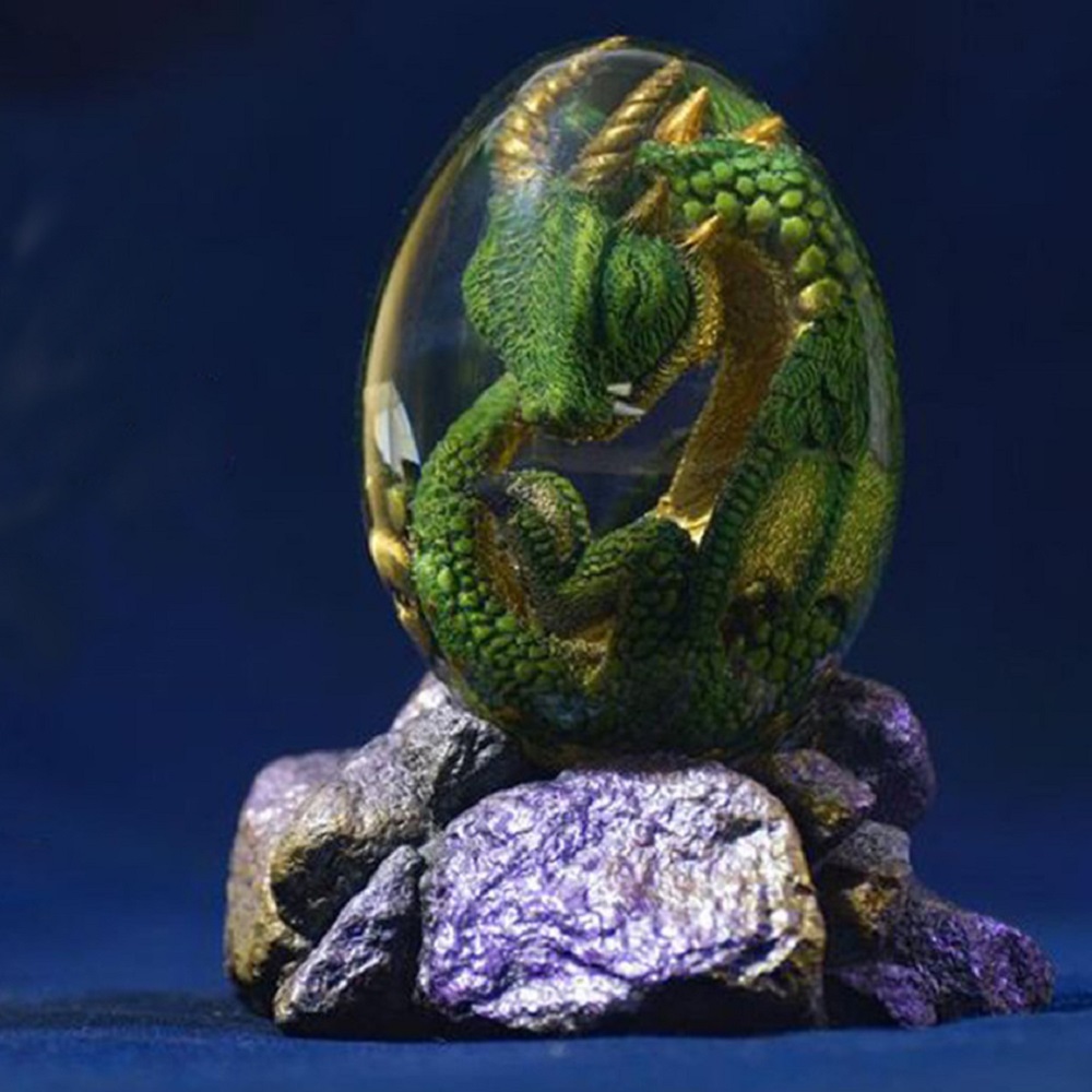 サポートベース付きの溶岩像,樹脂製の置物,恐竜の卵,テーブル - Art Craft Easter のレビューと価格