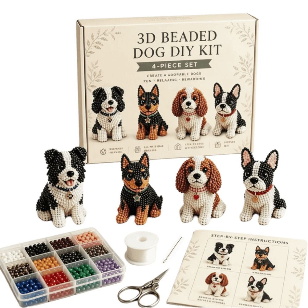 小さなビーズ3Dビーズ動物キット かわいいデザイン クリエイ - Art Craft Animals のレビューと価格