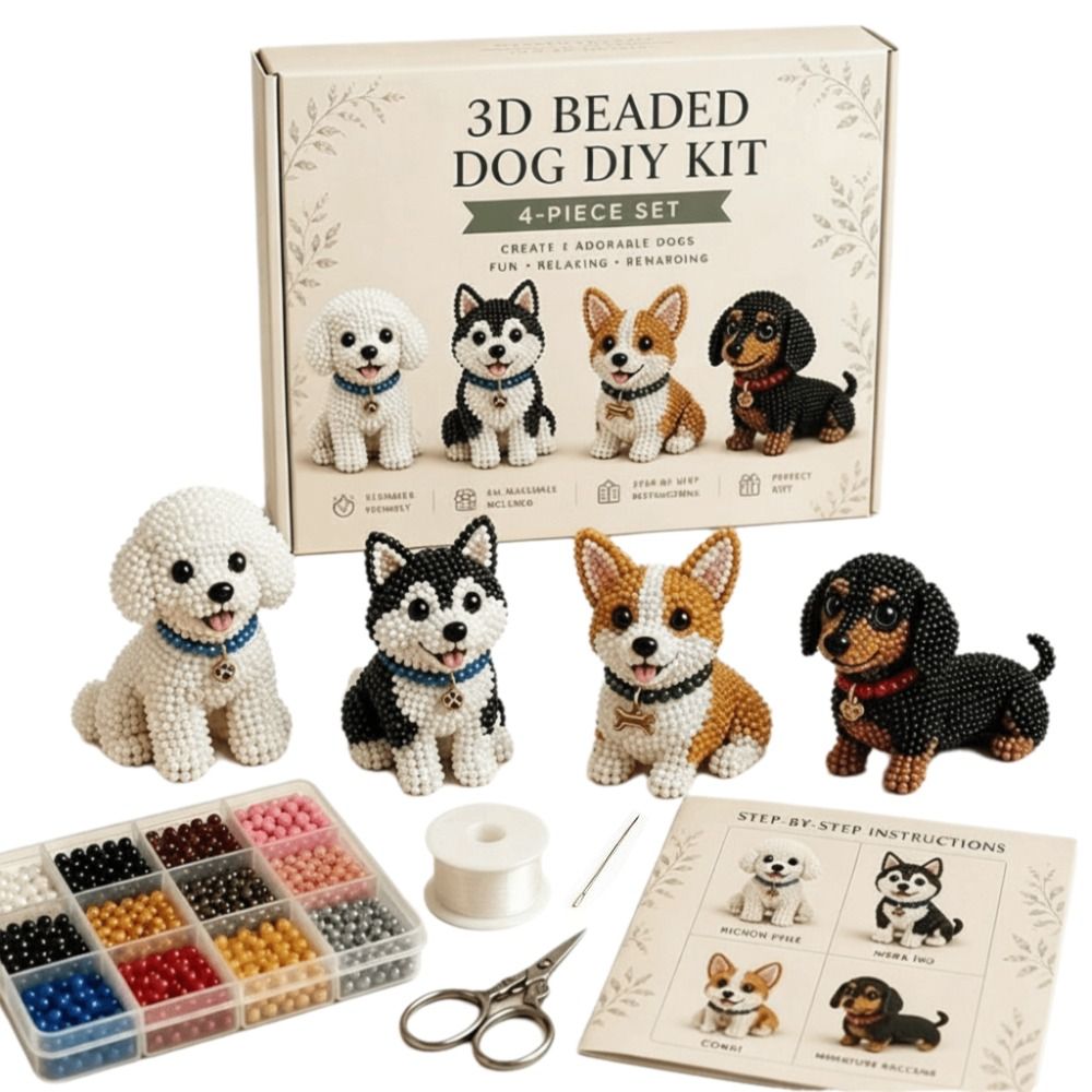 小さなビーズ3Dビーズ動物キット かわいいデザイン クリエイ - Art Craft Animals のレビューと価格