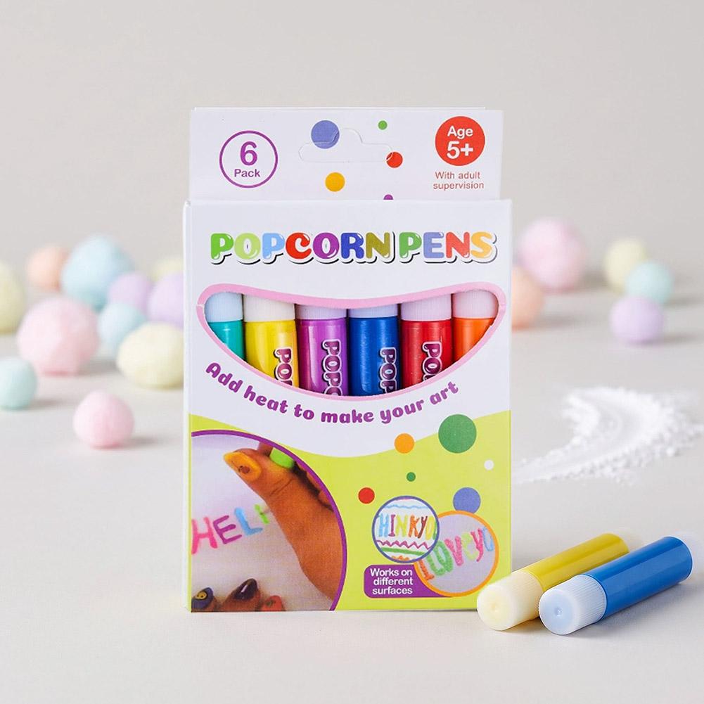 魔法のふわふわポップコーンペンセット 3D DIY アートマ - Illustration Marker Set のレビューと価格