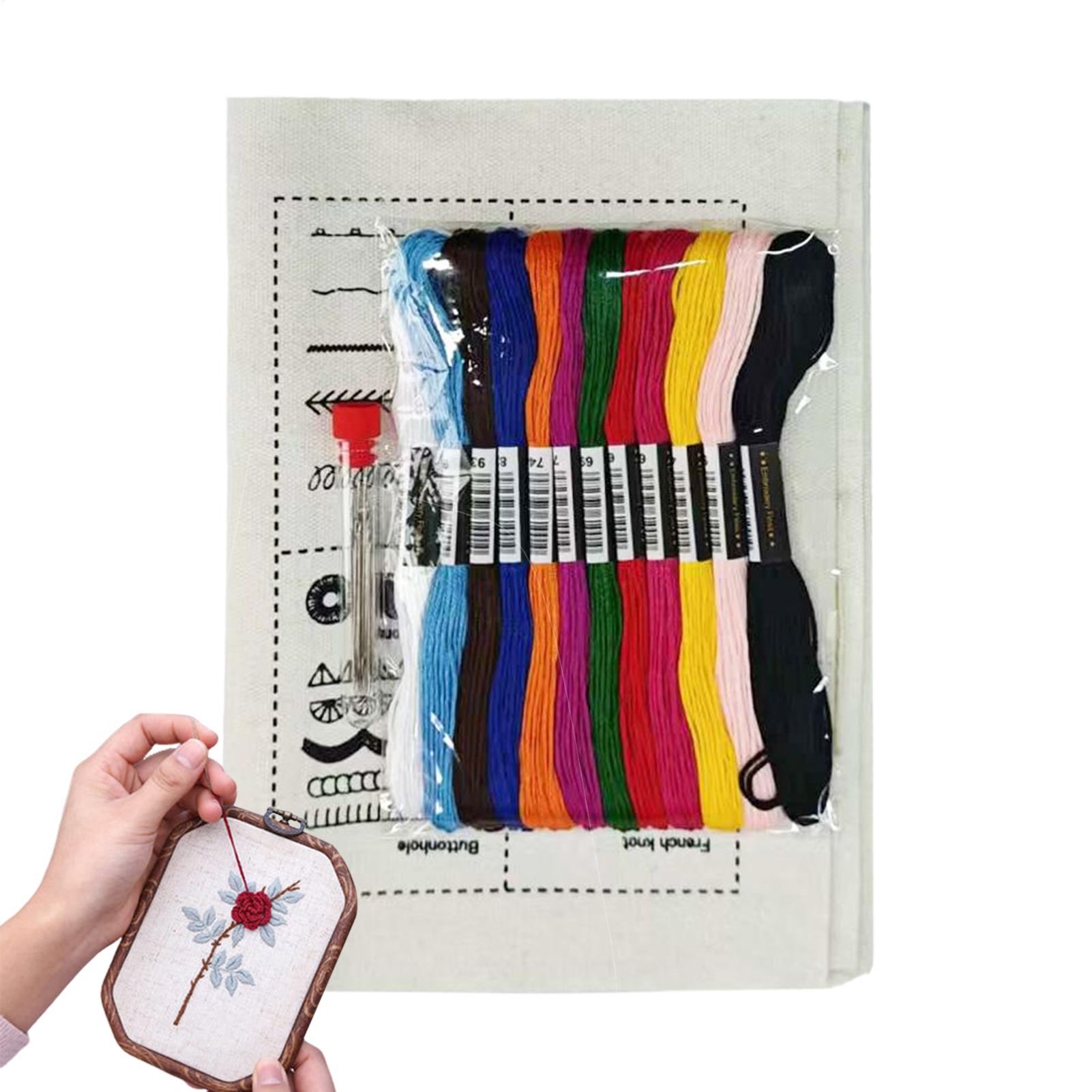 DIY 刺繍針糸ブック手作りクラフト用品完全な刺繍キットキル - Art Craft Books のレビューと価格