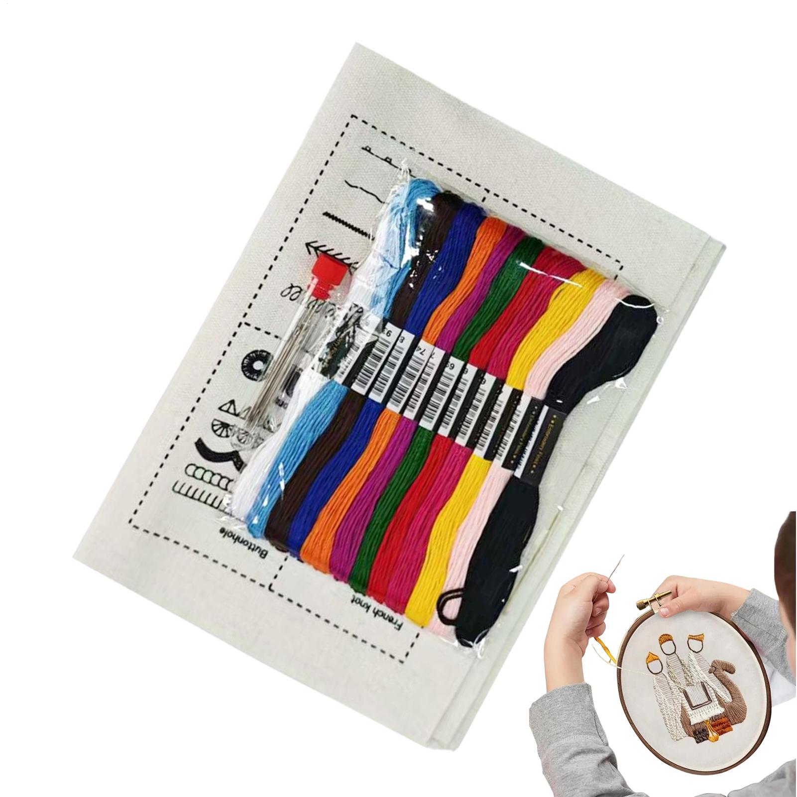 DIY 刺繍針糸ブック手作りクラフト用品完全な刺繍キットキル - Art Craft Books のレビューと価格
