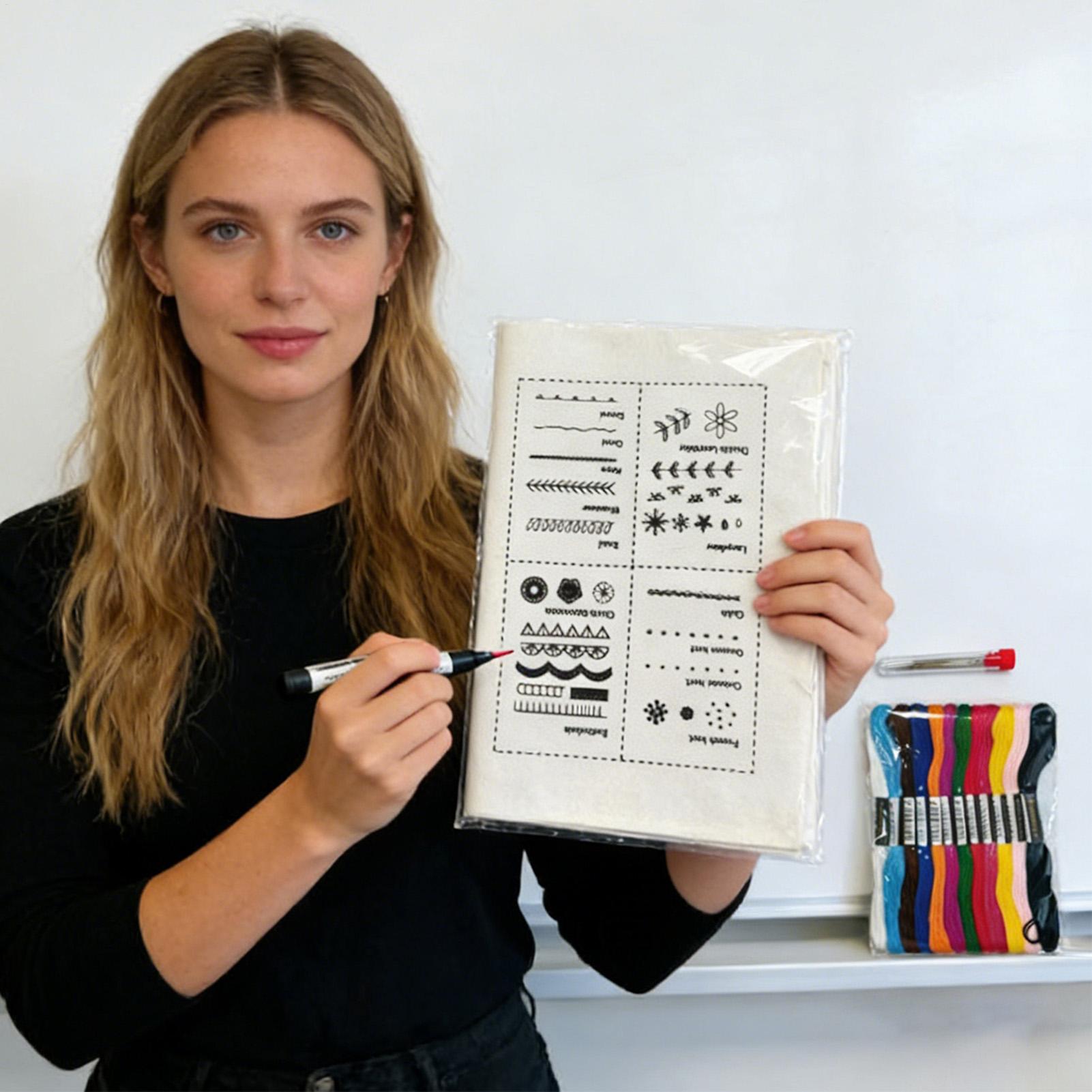 DIY 刺繍針糸ブック手作りクラフト用品完全な刺繍キットキル - Art Craft Books のレビューと価格