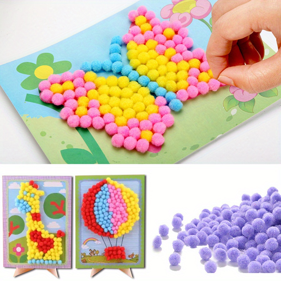 2 個 16 × 21 センチメートルカラフルなポンポン絵画 - Art Craft Animals のレビューと価格