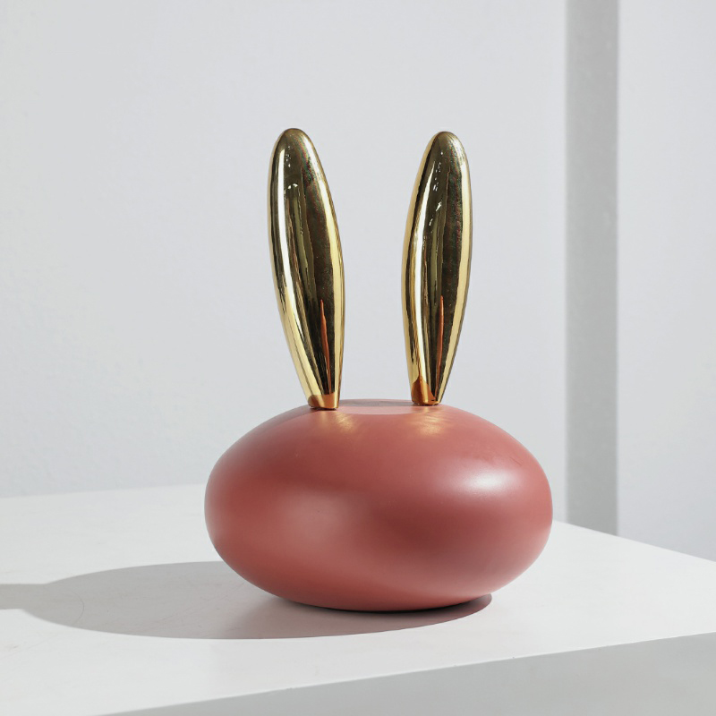 モダンな子供部屋の装飾,彫刻の家具,抽象的な樹脂工芸品,金の - Art Craft Rabbit のレビューと価格