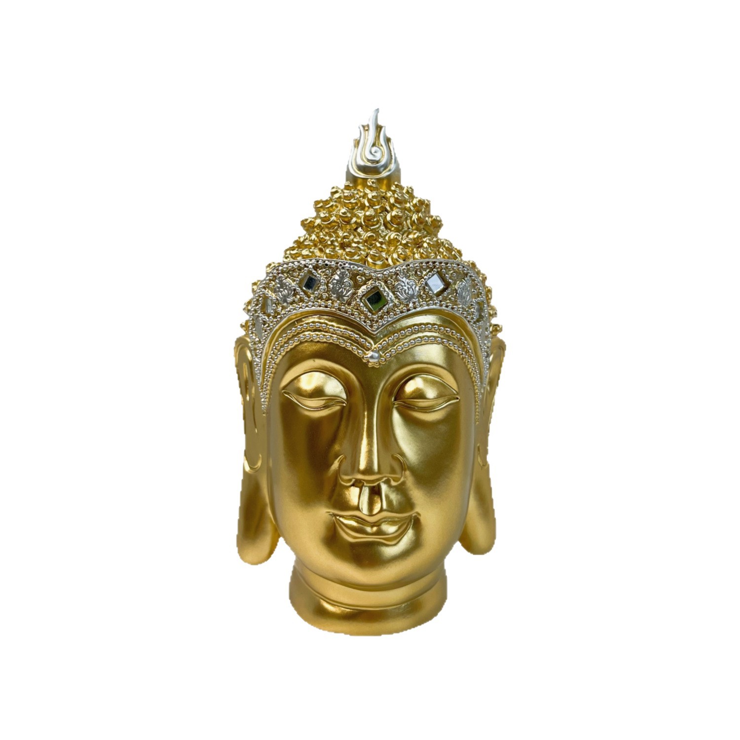 釈迦牟尼仏頭像如来像インド美術工芸品リビングルーム玄関置物装 - Art Craft India のレビューと価格