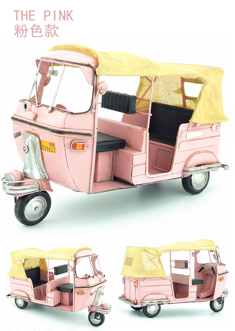 レトロな鉄製アート、東南アジア、インドのトゥクトゥクタクシー - Art Craft India のレビューと価格