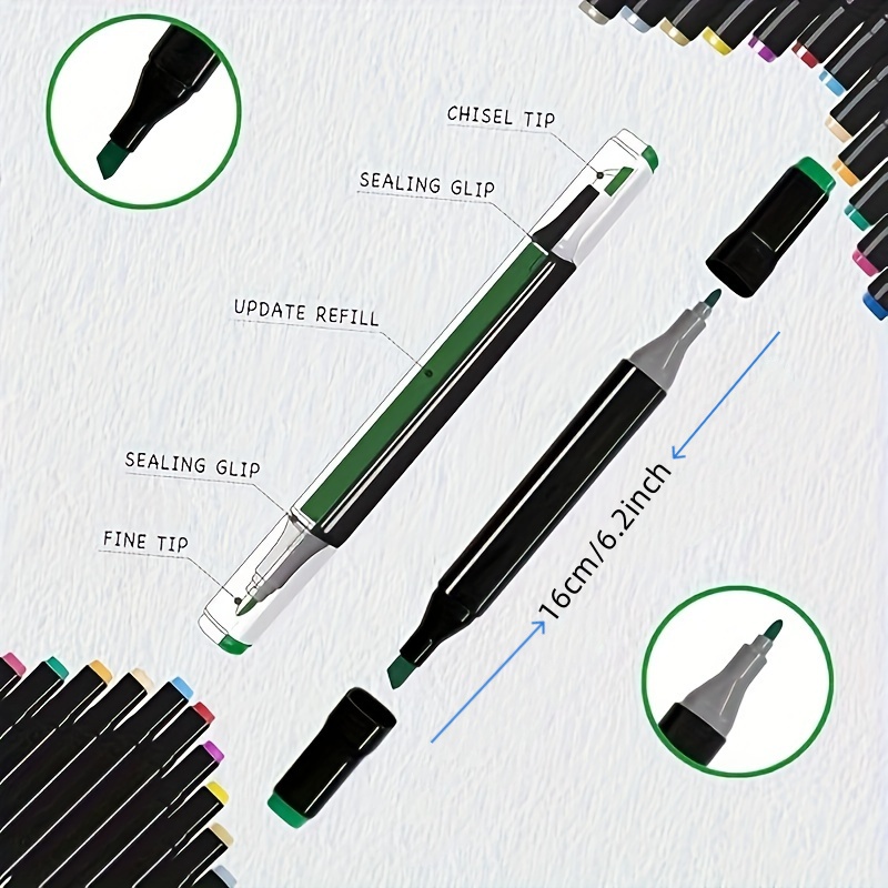 プロ仕様の永久スケッチマーカー – アートイラストや学校用品 - Illustration Marker Set のレビューと価格