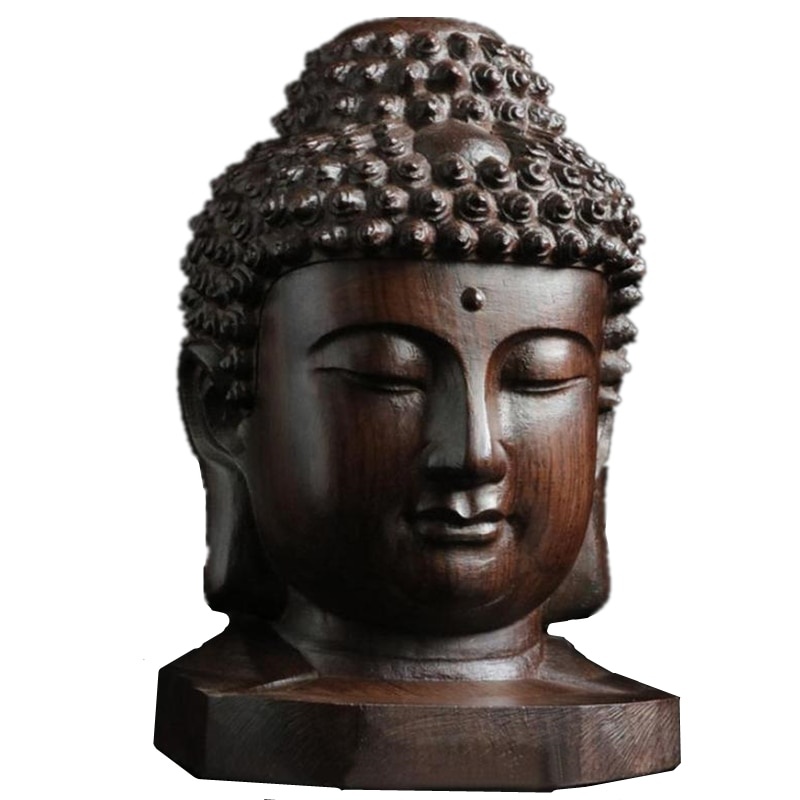 1/2 個木製釈迦牟尼像 6 センチメートルクリエイティブ如 - Art Craft India のレビューと価格