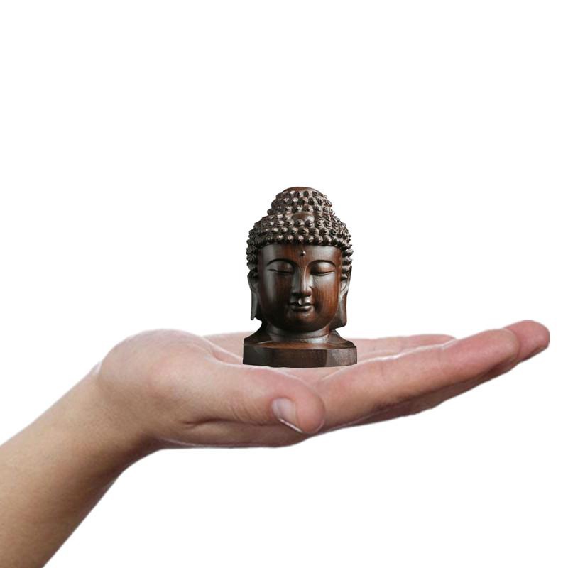 1/2 個木製釈迦牟尼像 6 センチメートルクリエイティブ如 - Art Craft India のレビューと価格