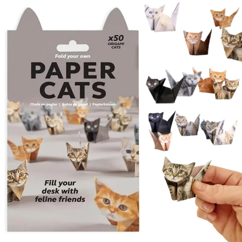 50枚入り クリエイティブDIY折り紙 動物折り紙セット 猫 - Art Craft Dinosaurs のレビューと価格