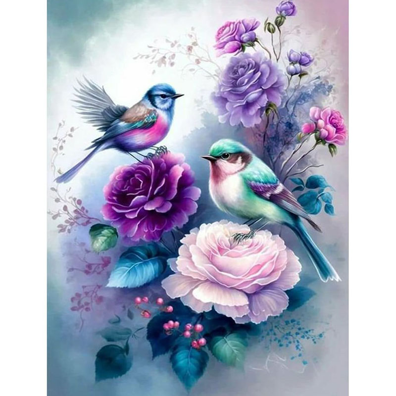 鳥のさえずりと花の香りのダイヤモンドペインティングセット1セ - Art Craft Animals のレビューと価格