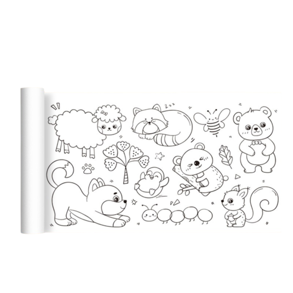楽しい3mペイント落書きスクロールDIYカラー塗り絵ロールホ - Art Craft Books のレビューと価格
