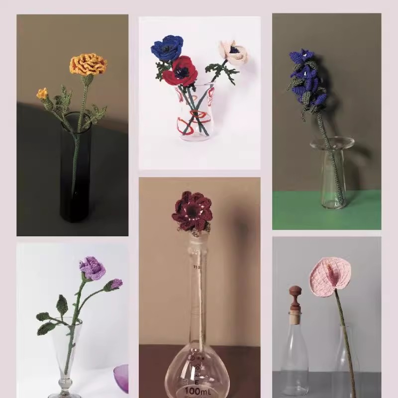 22 リアルなサイズのかぎ針編みの花美しい咲く季節の花かぎ針 - Art Craft Books のレビューと価格