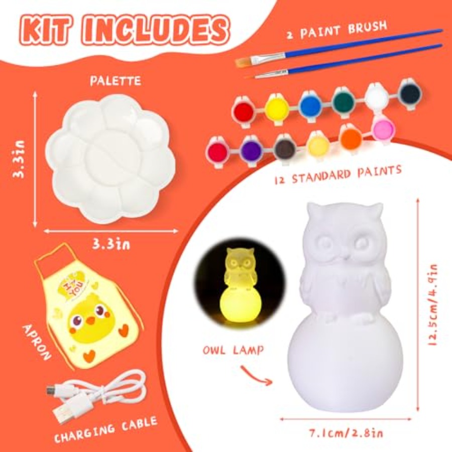 ペイントユアヨウンランプキット、8～12歳向けアート＆クラフ - Art Craft Kits のレビューと価格