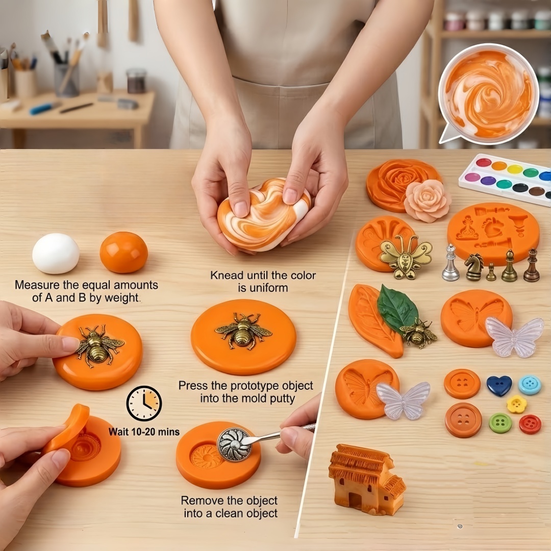 シリコンパテ DIY クラフトセット 柔軟で長持ちする樹脂ア - Art Craft Kits のレビューと価格