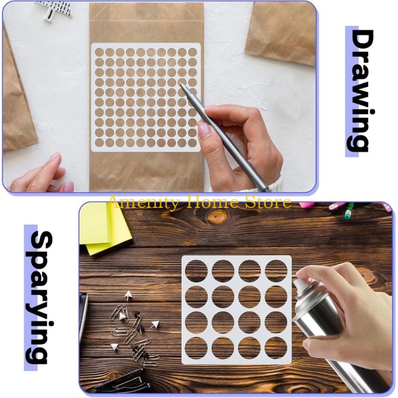F26C ラウンドデザインドットペイントステンシルパック、D - Art And Craft With Paint のレビューと価格