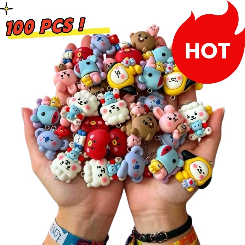7 個 BT21 樹脂漫画チャーム DIY アクセサリークラ - Art Craft Materials のレビューと価格