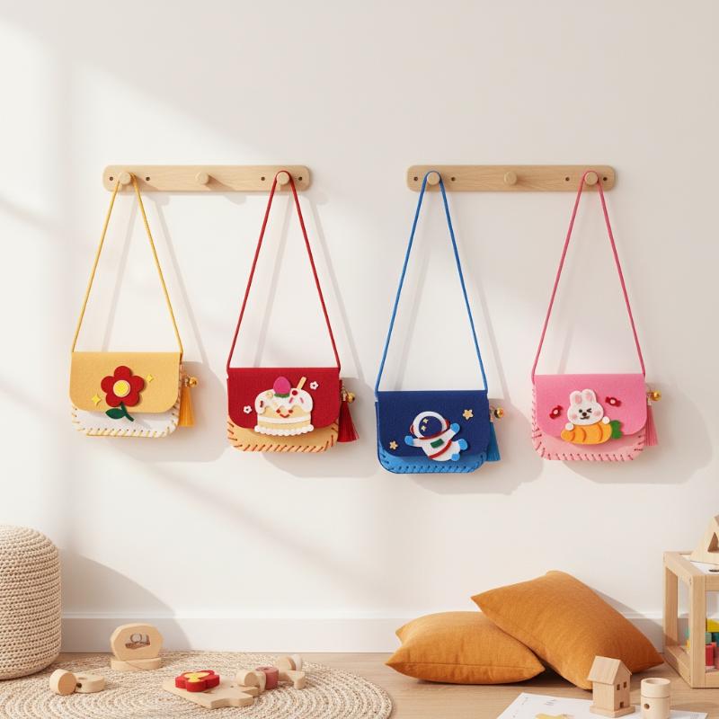 子供用フェルトバッグ製作キット DIYソーイングおもちゃ ア - Art Craft Toys のレビューと価格
