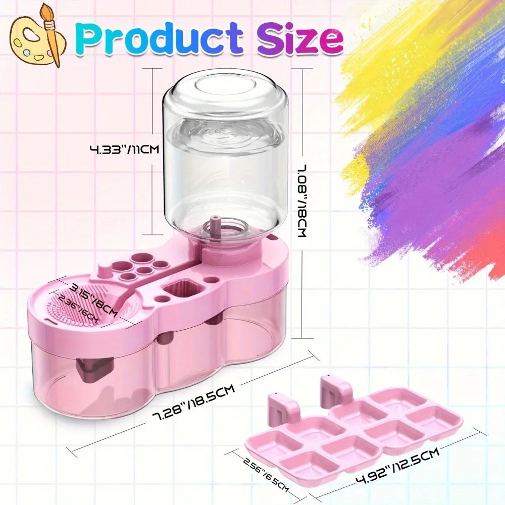 ペイントブラシウォッシャー 多機能ポータブルアーティストクリ - Art And Craft With Paint のレビューと価格