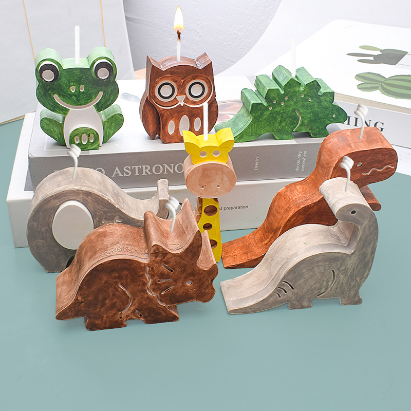 動物、恐竜クラフトアートキャンドルモールド石鹸作り用シリコン - Art Craft Dinosaurs のレビューと価格