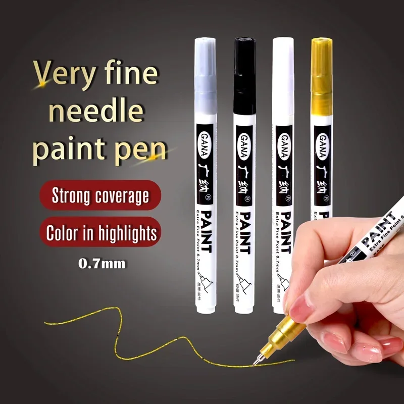 4 ピース/セット油性白黒油性ペイントマーカーペン 0.7  - Illustration Marker Set のレビューと価格