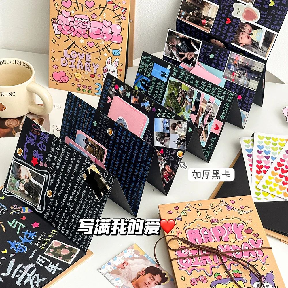 16 枚折りたたみ DIY フォトアルバムオルガンブック手作 - Art Craft Books のレビューと価格