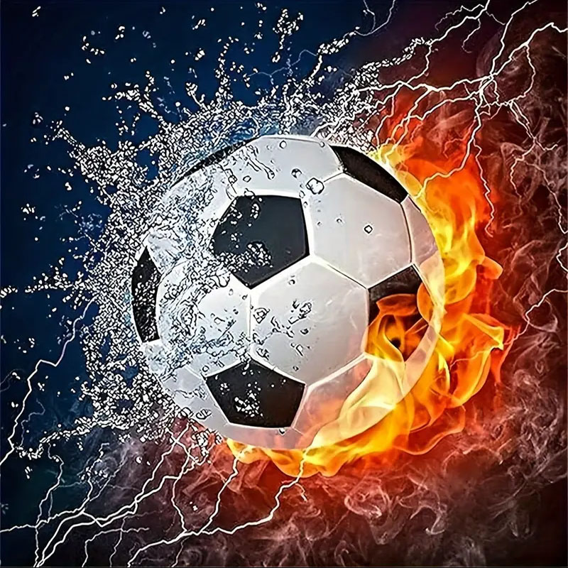 サッカーダイヤモンドペインティングセット、DIY大人用フルダ - Art Craft Adult のレビューと価格