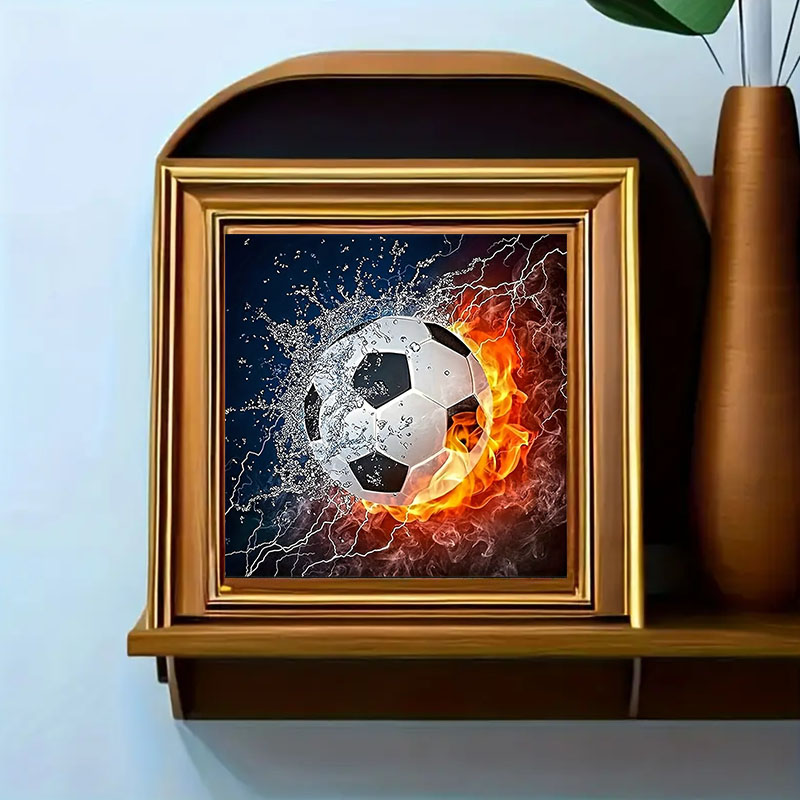 サッカーダイヤモンドペインティングセット、DIY大人用フルダ - Art Craft Adult のレビューと価格