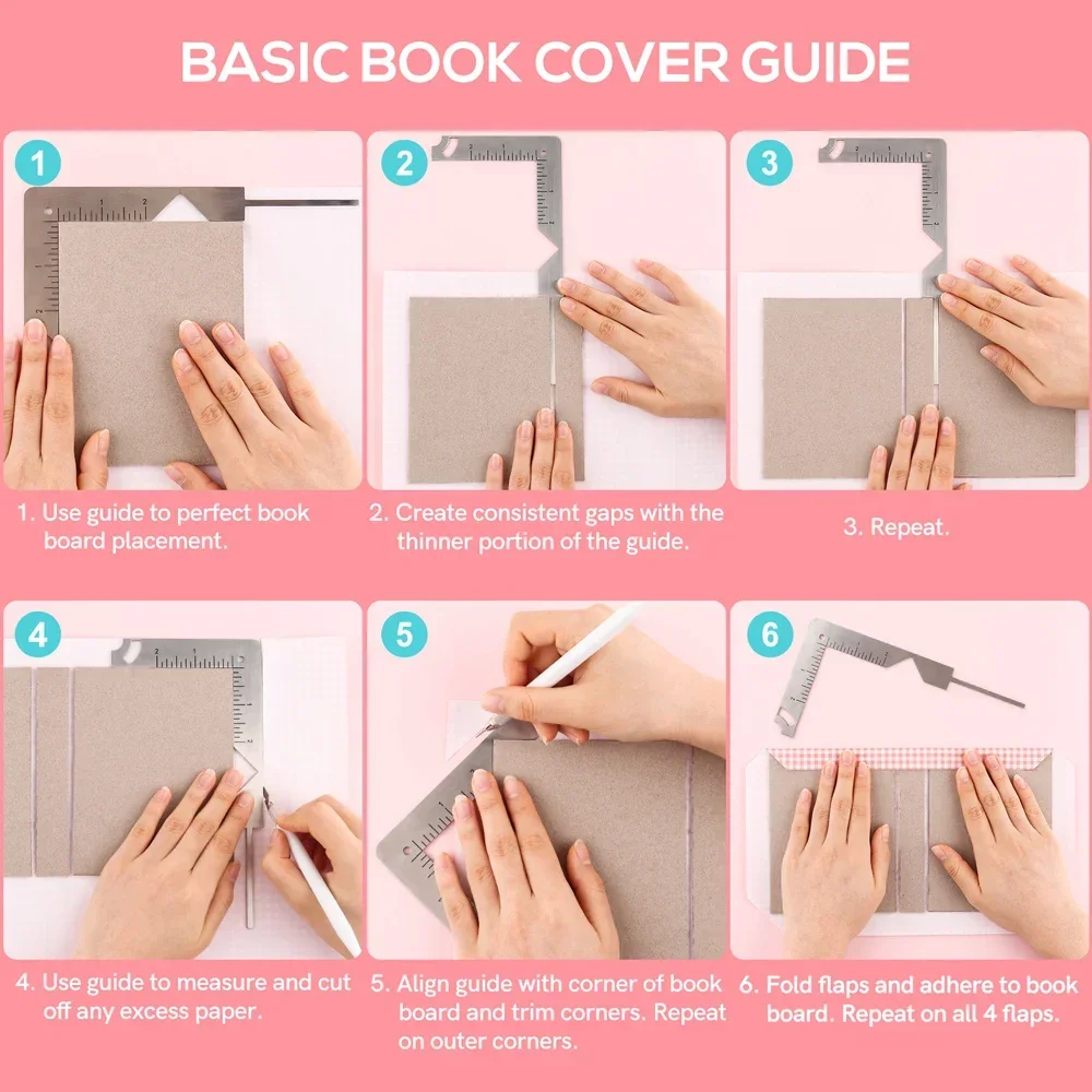 ステンレス鋼の製本カバーガイド、金属製本カバーツール、筆記マ - Art Craft Books のレビューと価格