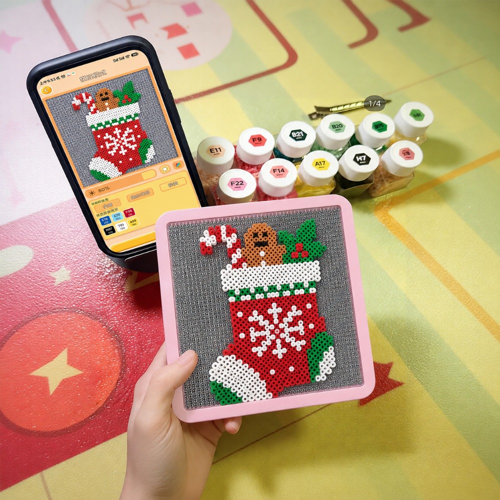 LEDスマートヒューズビーズペグボード、アプリでガイド付きパ - Art Craft Us のレビューと価格