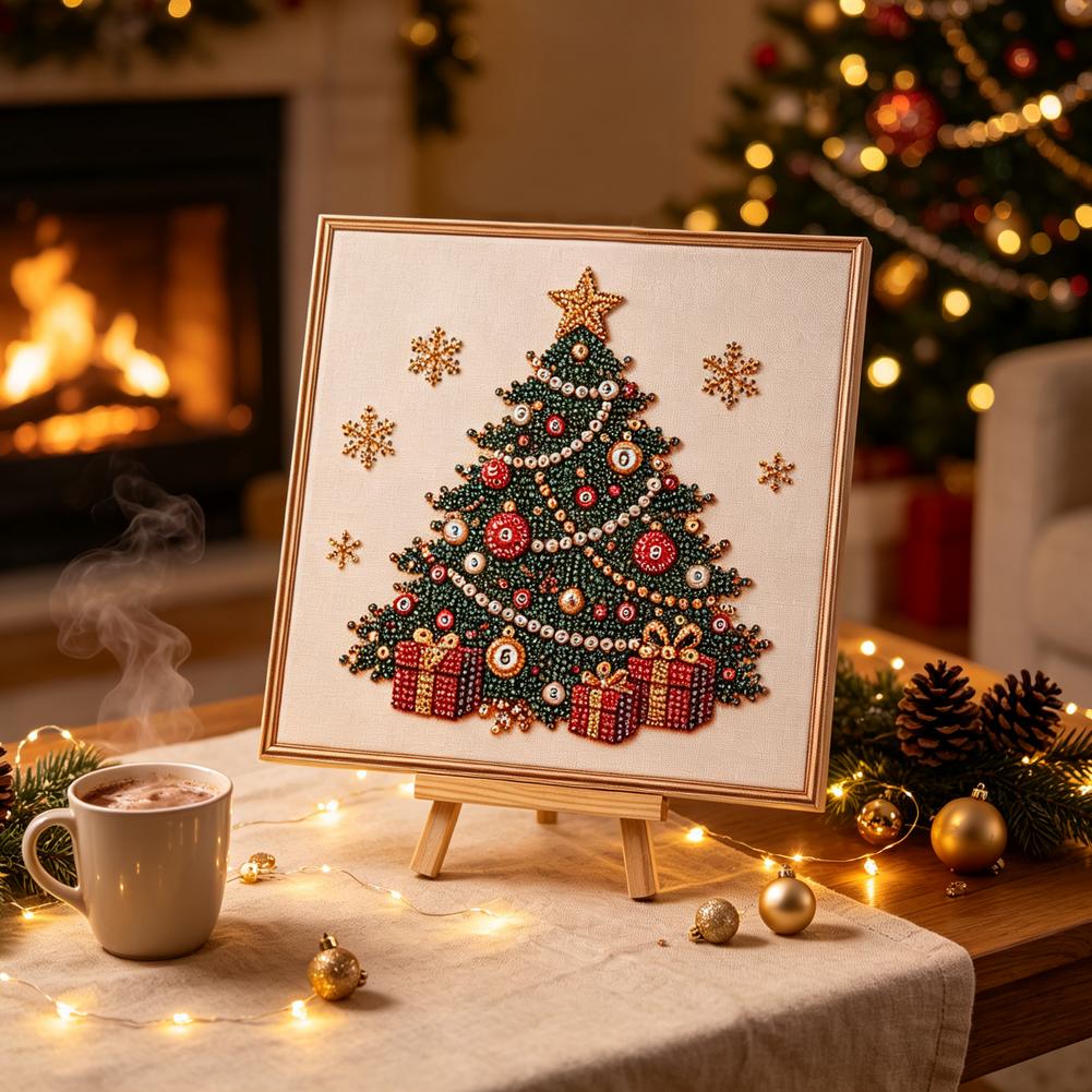 クリスマスパールダイヤモンドペインティングアートセット（フレ - Art Craft Adult のレビューと価格