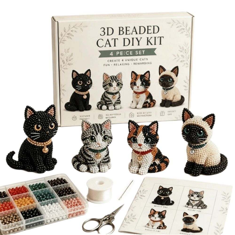 小さなビーズ3Dビーズ動物キット、動物の形をしたクリエイティ - Art Craft Animals のレビューと価格