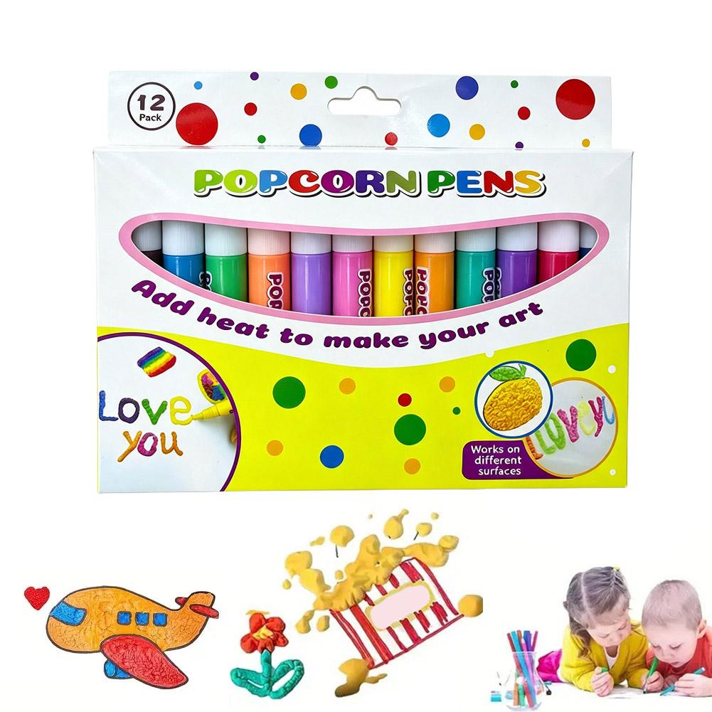 6/12本セット 新しいエキゾチックポップコーンペン 多機能 - Illustration Marker Set のレビューと価格