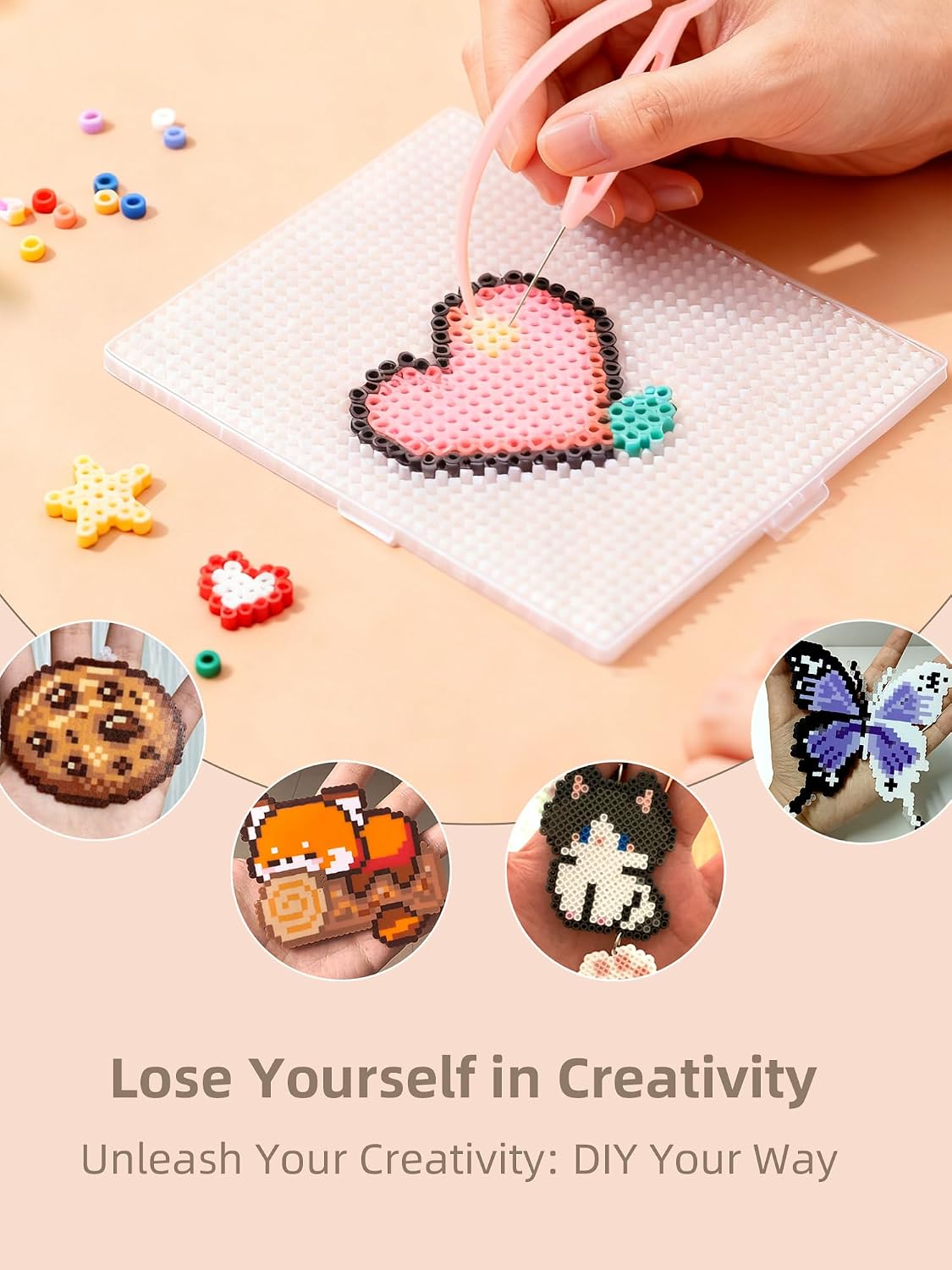 ヒューズビーズキット - 簡単DIY - 96色 53000 - Art Craft Us のレビューと価格